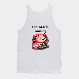 Kawaii Axolotl Gaming Tank Top